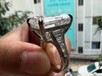 Emerald Cut Moissanite Ring | Briza Jewel