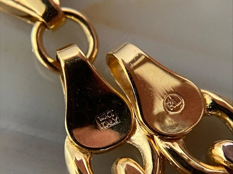 Gold Link Chain Bracelet - Oval Minimalist | Briza Jewel