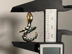 Ring Snake Gold with Enamel Serpent Adjustable | Briza Jewel