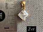 Asscher Cut Diamond Pendant - Lab Grown Gold Necklace | Briza Jewel