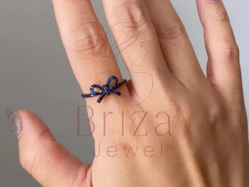 Pandora Bow Ring - Moissanite | Briza Jewel