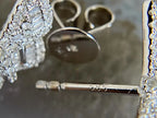 Bow Diamond Earrings - Baguette | Briza Jewel