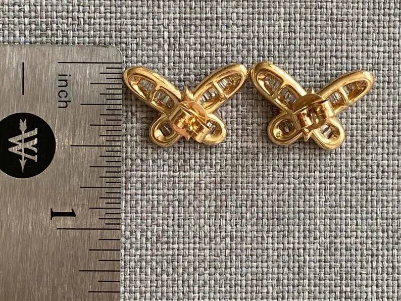 Butterfly Diamond Earring - Bridal Jewelry | Briza Jewel