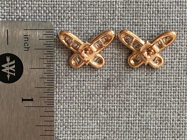 Butterfly Diamond Earring - Bridal Jewelry | Briza Jewel