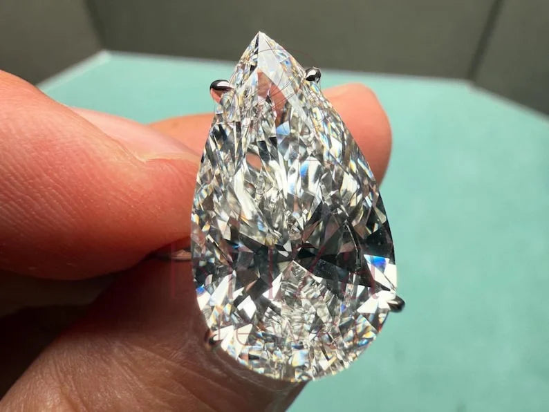 10 Carat Pear Shaped Diamond - Lab Grown | Briza Jewel