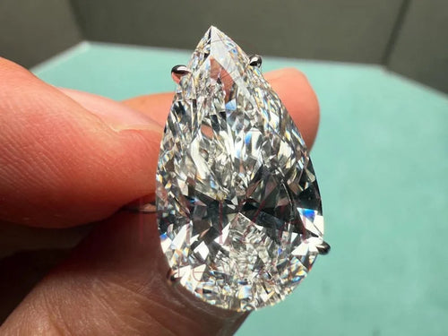 10 Carat Pear Shaped Diamond - Lab Grown | Briza Jewel