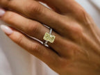 Radiant Cut Halo Engagement Ring | Briza Jewel