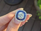 Cushion Cut Halo Engagement Ring - Diamond | Briza Jewel