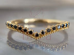 Black moissanite ring - Gold Diamond | Briza Jewel