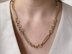 Paperclip Chain Necklace - Gold Minimalist | Briza Jewel