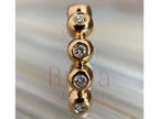 Bezel Set Diamond Earring - Lab Grown Gold Minimalist | Briza Jewel