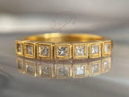 Princess Cut Wedding Ring - Gold Moissanite | Briza Jewel
