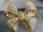 Gold Diamond Bow Ring | Briza Jewel