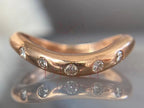 Wave Diamond Ring - Rose Gold | Briza Jewel