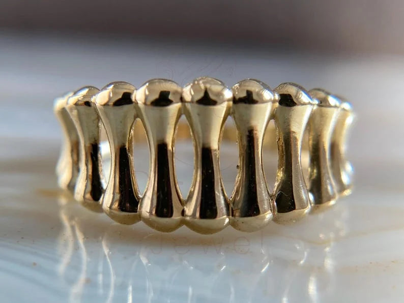 Wide Band - Gold Ring | Briza Jewel
