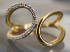 Elevated Faith Ring - Lab Grown Gold Diamond Pave | Briza Jewel