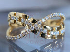 Infinity Diamond Ring - 14K Gold Pave | Briza Jewel