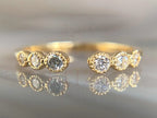 Bezel Set Diamond Ring - Gold Minimalist | Briza Jewel