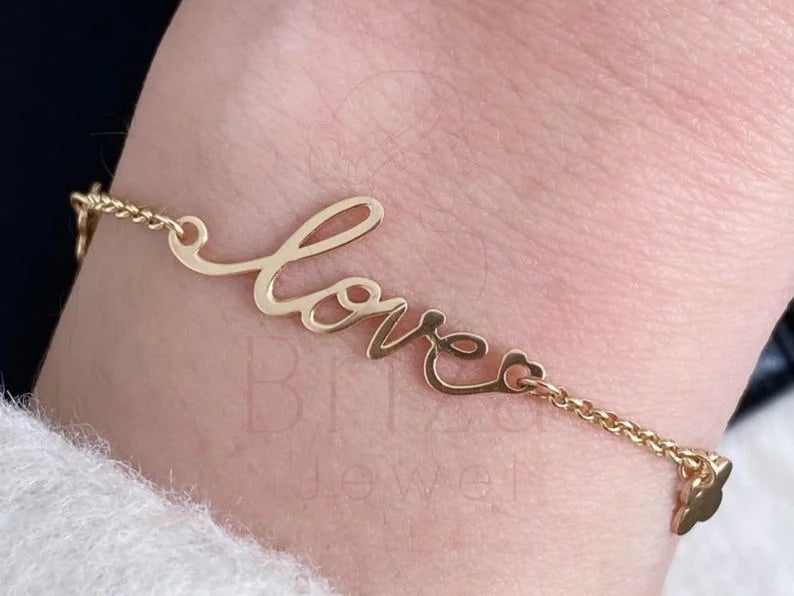 Gold Love Bracelet - Yellow Gold | Briza Jewel