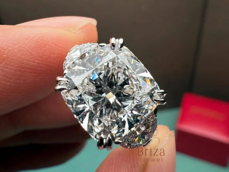 Cushion Cut Lab Grown Diamond Ring | Briza Jewel