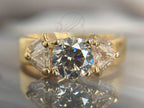 Three Stone Engagement Ring - Lab Grown Diamonds | Briza Jewel