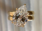 Pear Shaped Solitaire Engagement Ring - 18K Yellow Gold | Briza Jewel