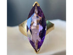 Marquise Cut Amethyst Ring - Vintage | Briza Jewel