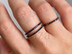Black Eternity Band - Diamond Ring | Briza Jewel
