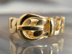 Cuban Link Wedding Band - Gold Ring | Briza Jewel
