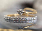 Unique Promise Ring - Lab Grown Gold Diamond Solitaire | Briza Jewel