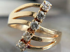 Split Shank Diamond Ring | Minimal Gold Statement Ring | Briza Jewel