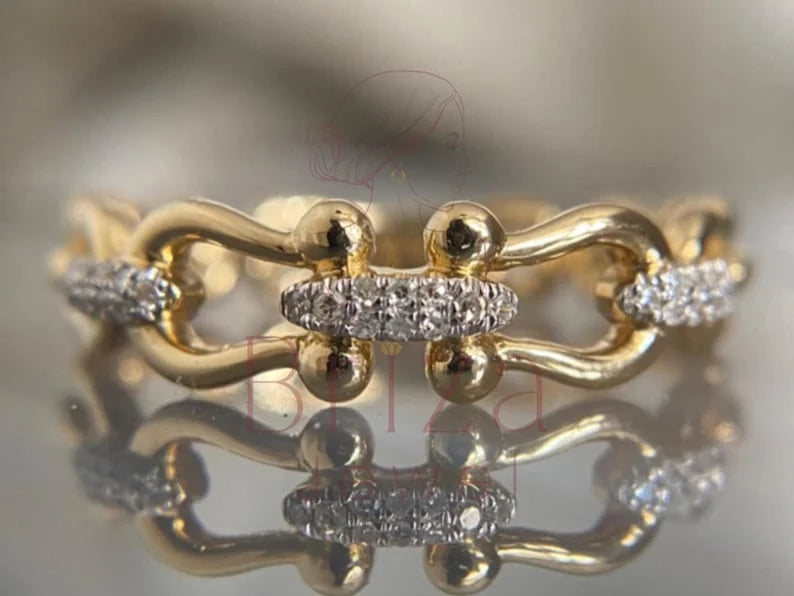 Elegant Diamond Ring - Lab Grown Gold | Briza Jewel
