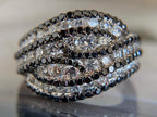 Black and White Diamond Ring - Pave | Briza Jewel