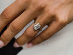 Emerald Cut Engagement Diamond Ring - Lab Grown Gold Minimalist | Briza Jewel