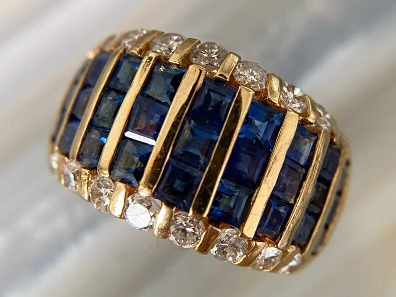 Vintage Style Diamond Band - Gold Wedding Jewelry | Briza Jewel