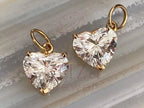 Gold Diamond Heart Pendant - Lab Grown Minimalist | Briza Jewel