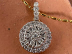 Round Diamond Pendant - Luxury Moissanite Necklace | Briza Jewel