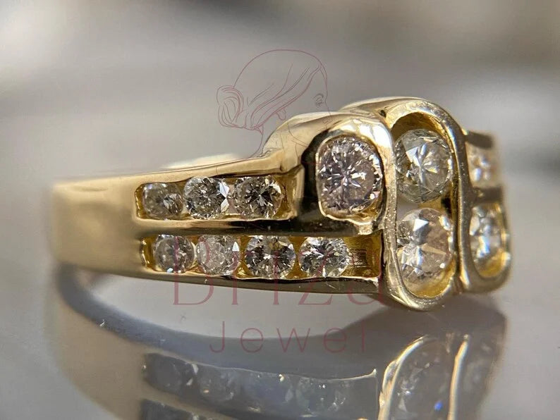 Real Diamond Ring for Men - Gold Vintage | Briza Jewel