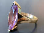 Marquise Cut Amethyst Ring - Vintage | Briza Jewel