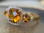 Citrine Ring Yellow Gold - Vintage | Briza Jewel