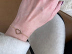 Gold Heart Bracelet - Minimalist | Briza Jewel