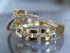 Infinity Diamond Ring - 14K Gold Pave | Briza Jewel