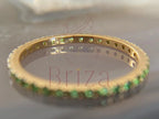 Moissanite Baguette Ring - Rose Gold Eternity | Briza Jewel