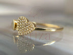 Heart Shape Diamond Ring | Briza Jewel