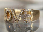 Love Diamond Ring - 14K Gold | Briza Jewel