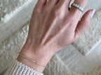 Diamond Bar Bracelet - Gold | Briza Jewel