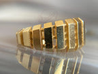 Vintage Hexagon Engagement Ring - Gold | Briza Jewel