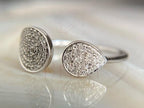 Open Diamond Band - White Gold Ring | Briza Jewel