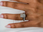 Lab Grown Radiant Cut Engagement Ring - Gold Diamond | Briza Jewel