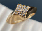 Vintage Inspired Diamond Ring - Yellow Gold | Briza Jewel